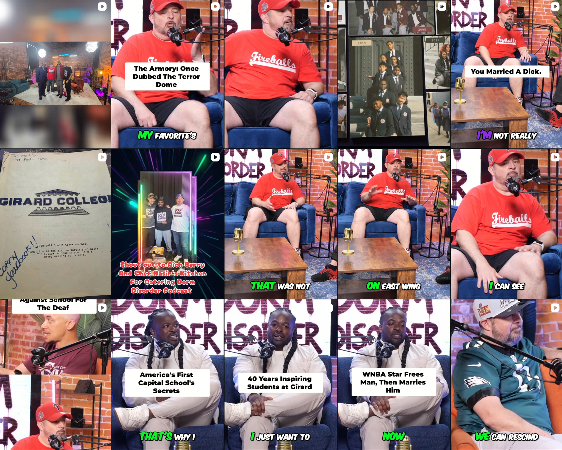 Dorm Disorder Podcast — Episode highlights collage